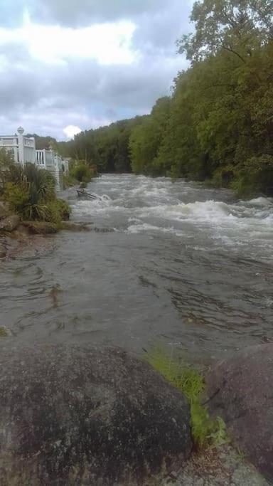 Stunning 3 Bed Riverside Cabin In Snowdonia Caeathro Eksteriør bilde